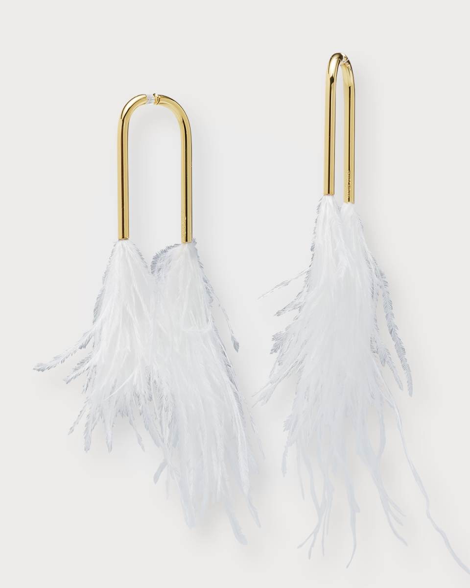 Meta Pearl Double-Sided Earrings